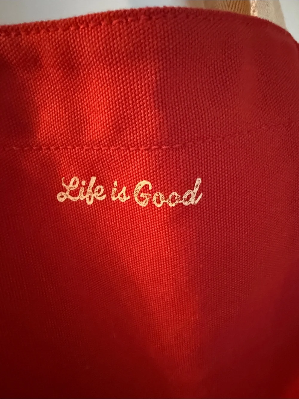 America The 'Be You'tiful' Red Canvas Tote Bag - Life is Good